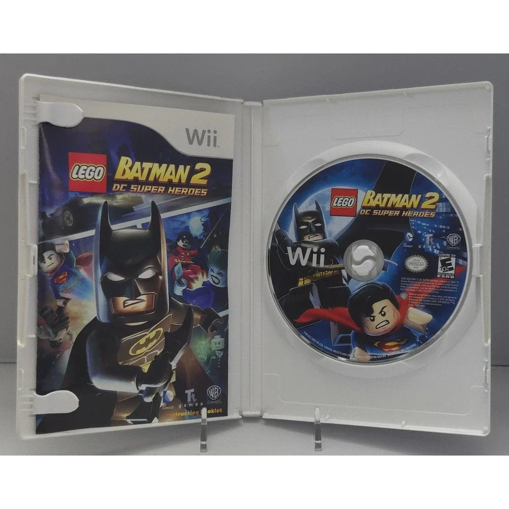 LEGO Batman: The Videogame & Batman 2: DC Super Heroes Bundle (Nintendo Wii) CIB